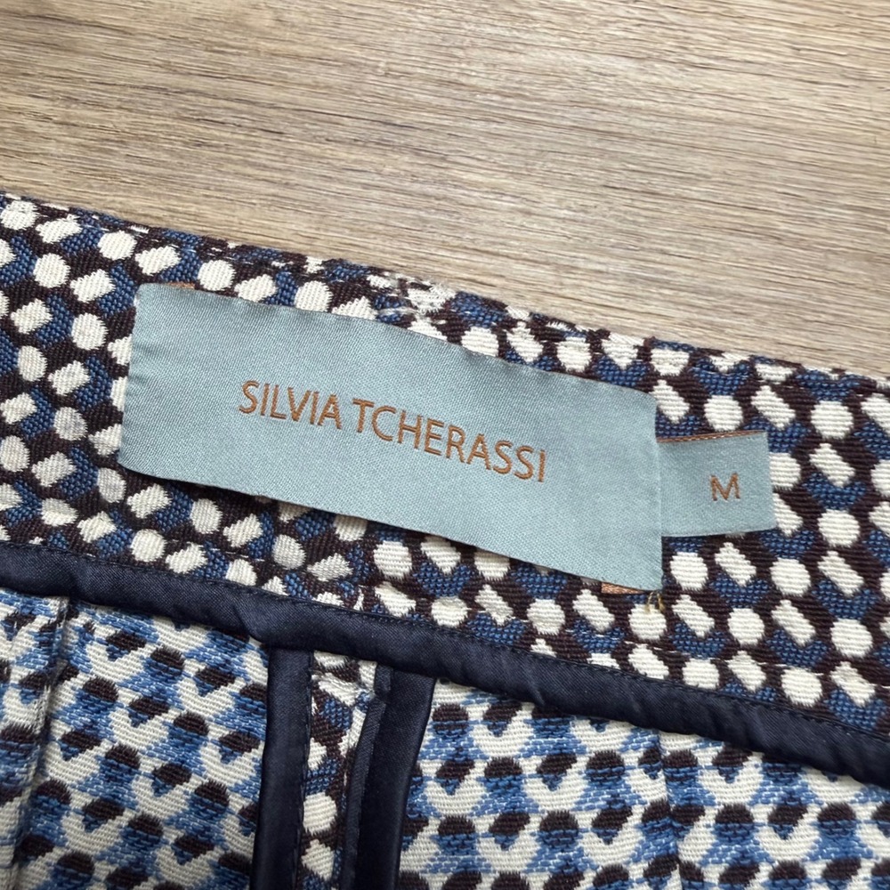 Silvia Tcherassi Patterned Side Stripe Cuffed Cro… - image 8